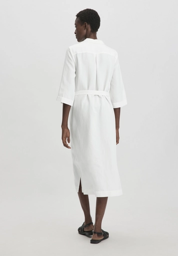 Dress Midi Relaxed from TENCEL Lyocell with Linen - 1