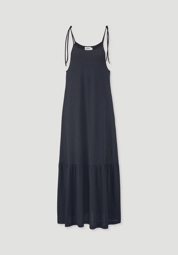 Jersey dress midi relaxed made of linen and organic cotton - 4
