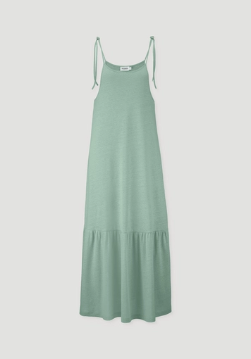 Jersey dress midi relaxed made of linen and organic cotton - 4