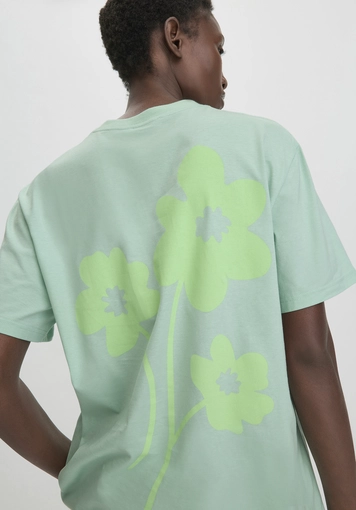 Print T-Shirt Oversize aus reiner Bio-Baumwolle - 3