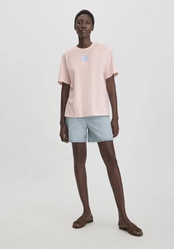 Print T-Shirt Oversize aus reiner Bio-Baumwolle - 1