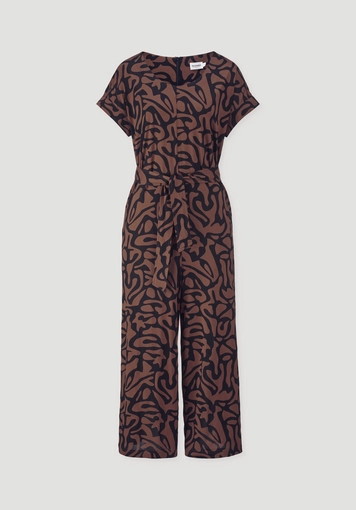 Print Jersey Jumpsuit Oversize aus reiner Bio-Baumwolle - 4