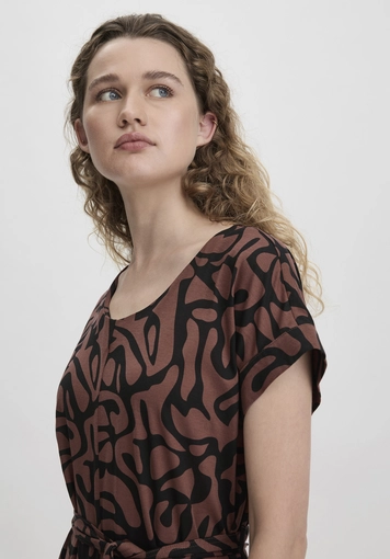 Print Jersey Jumpsuit Oversize made of pure organic cotton - 2