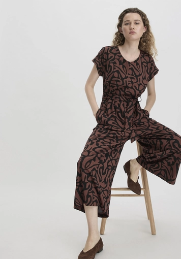Print Jersey Jumpsuit Oversize made of pure organic cotton - 3