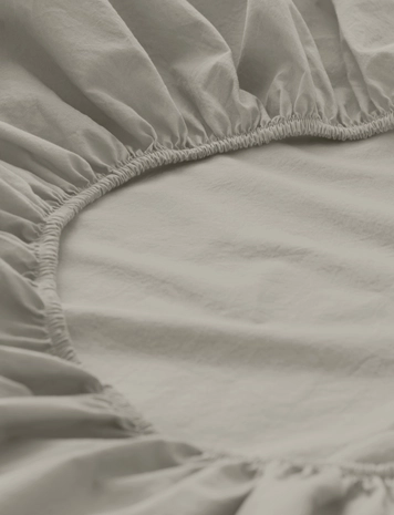 Percale fitted sheet made from pure organic cotton - 0