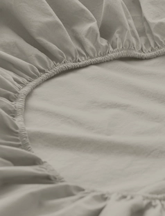 Percale fitted sheet made from pure organic cotton