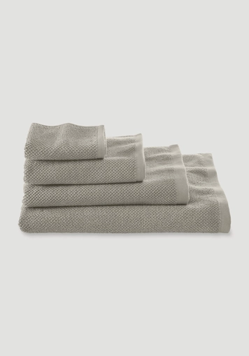 Terry towel with structure made of pure organic cotton