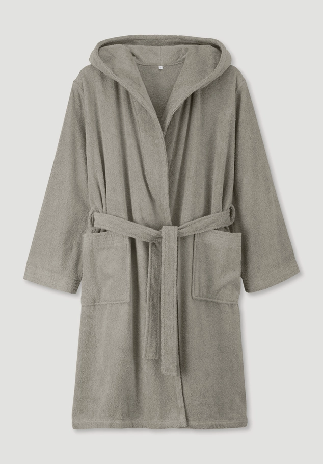 Short bathrobe Relaxed made of pure organic cotton