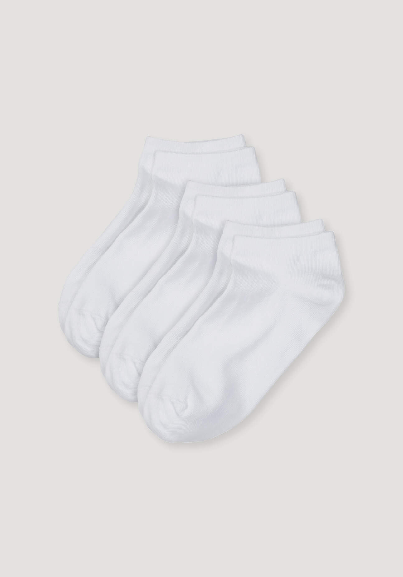 hessnatur Sneakersocke aus Bio-Baumwolle - weiß Grösse46/47