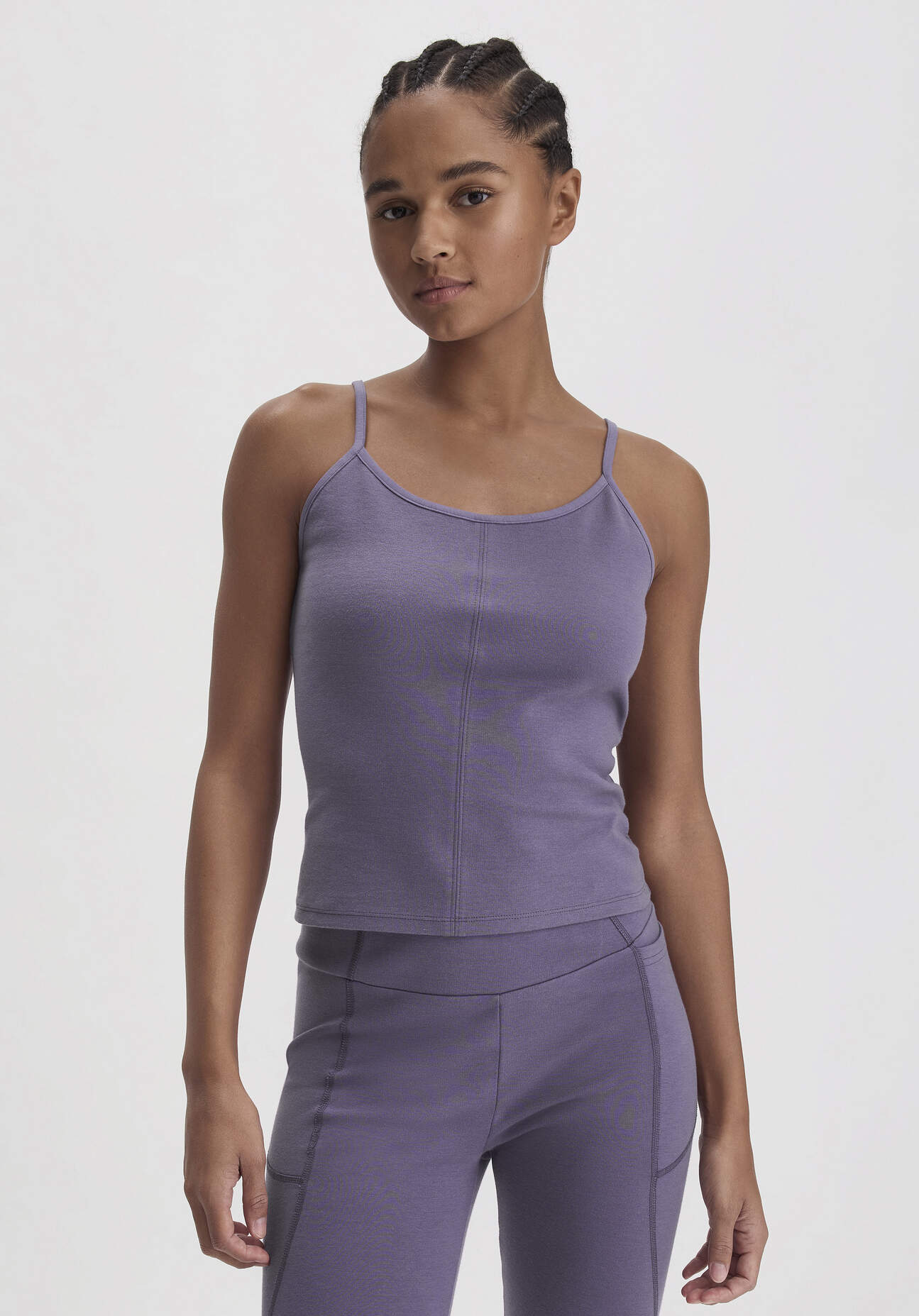Thumbnail - hessnatur Loungewear Top Fitted ACTIVE COMFORT aus Bio-Baumwolle - lila - Größe 44