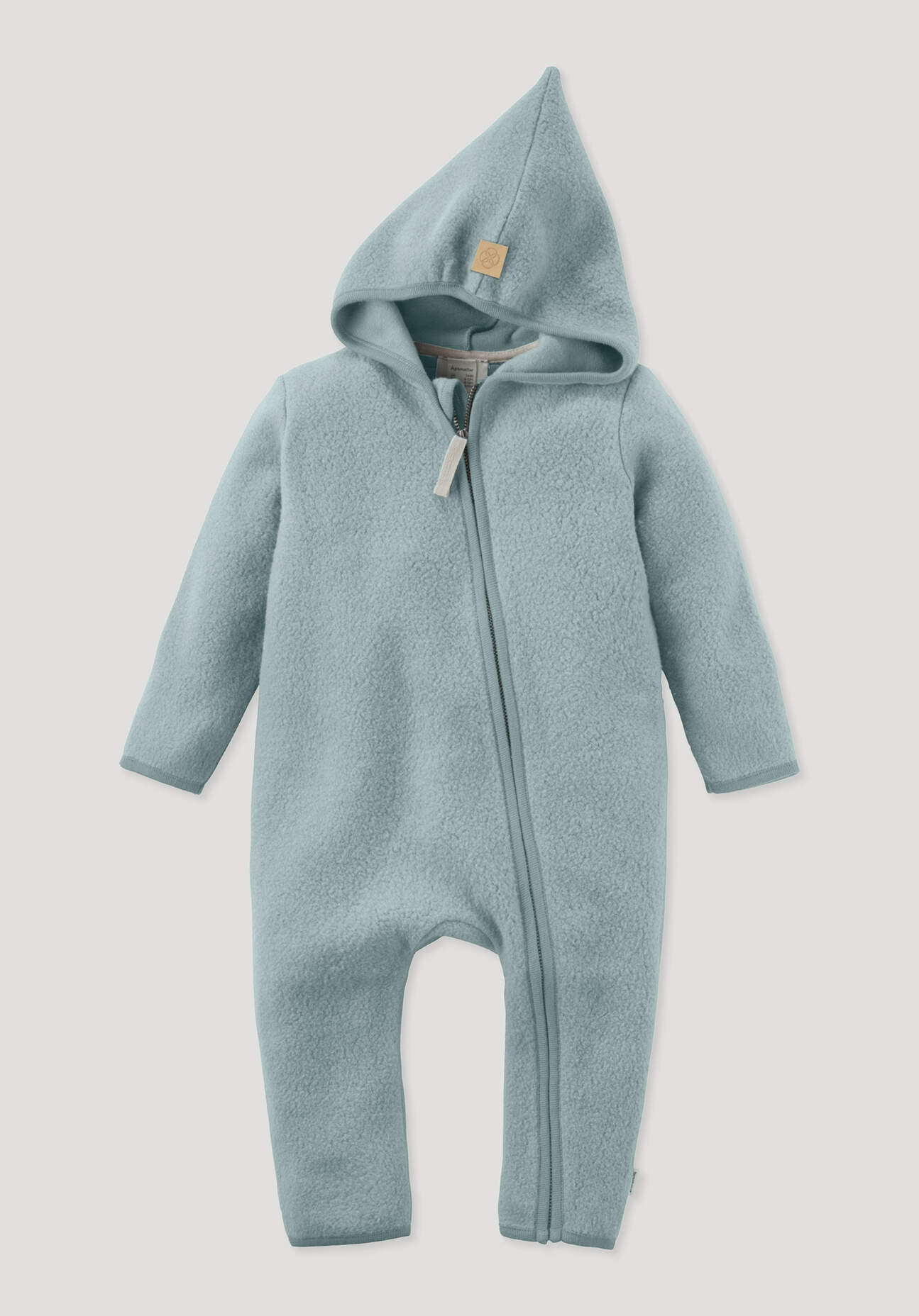 hessnatur Baby Fleece Overall aus Bio-Baumwolle - blau Grösse74/80