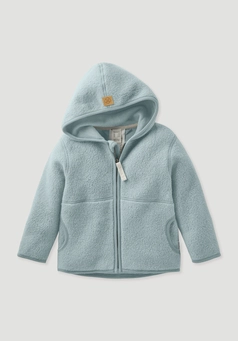 Fleece jacket made of pure organic cotton