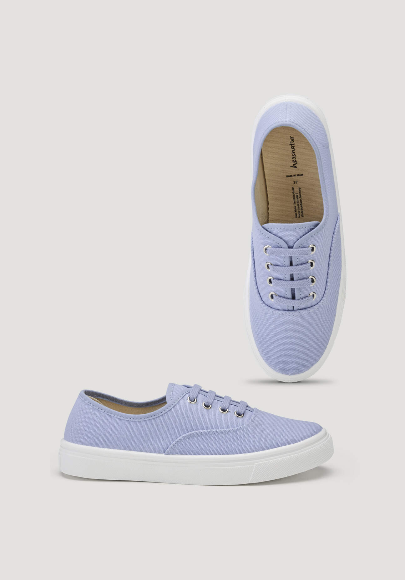 hessnatur Damen Sneaker Canvas - lila Grösse36