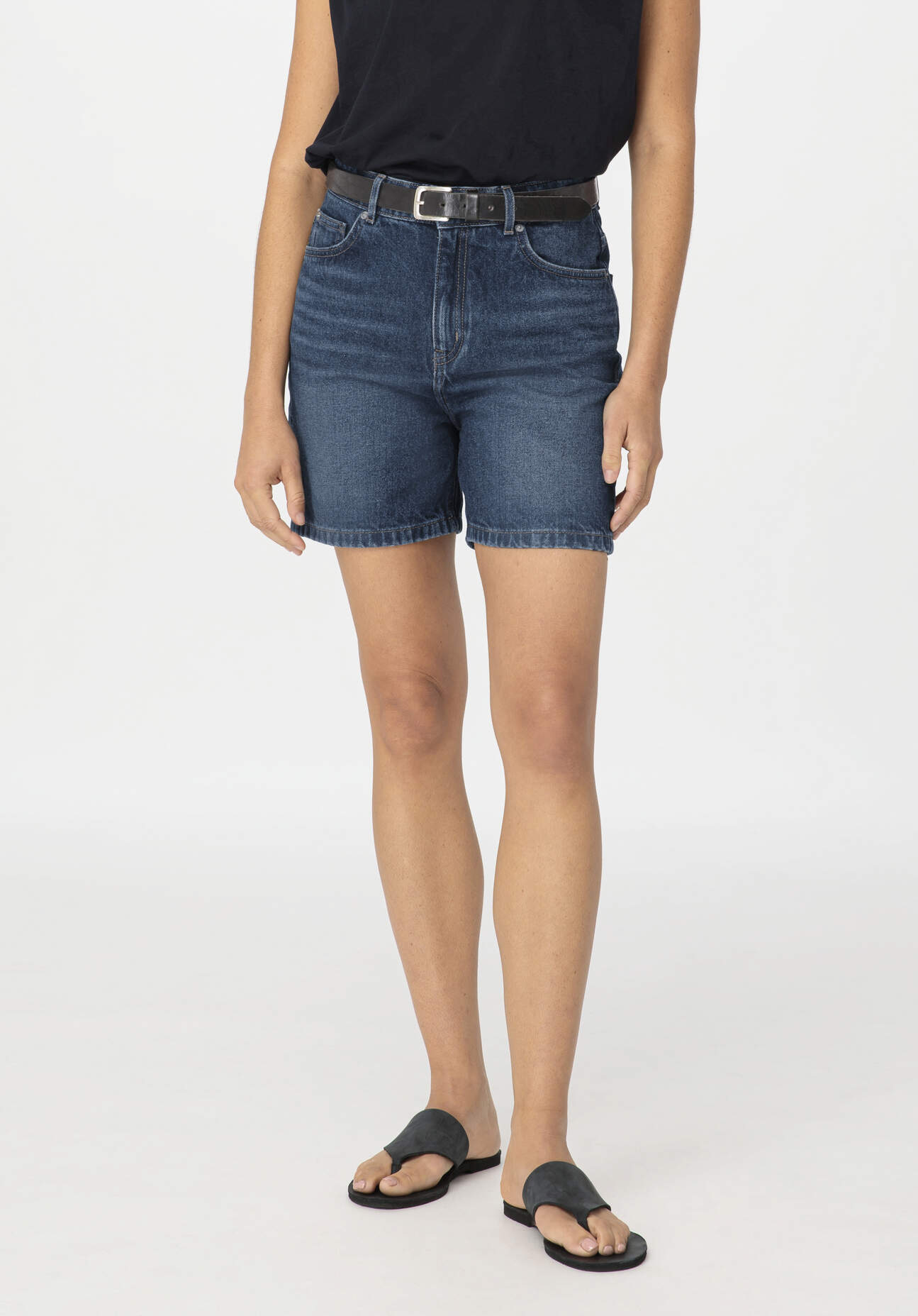 hessnatur Damen Leder Pantolette - schwarz Grösse37