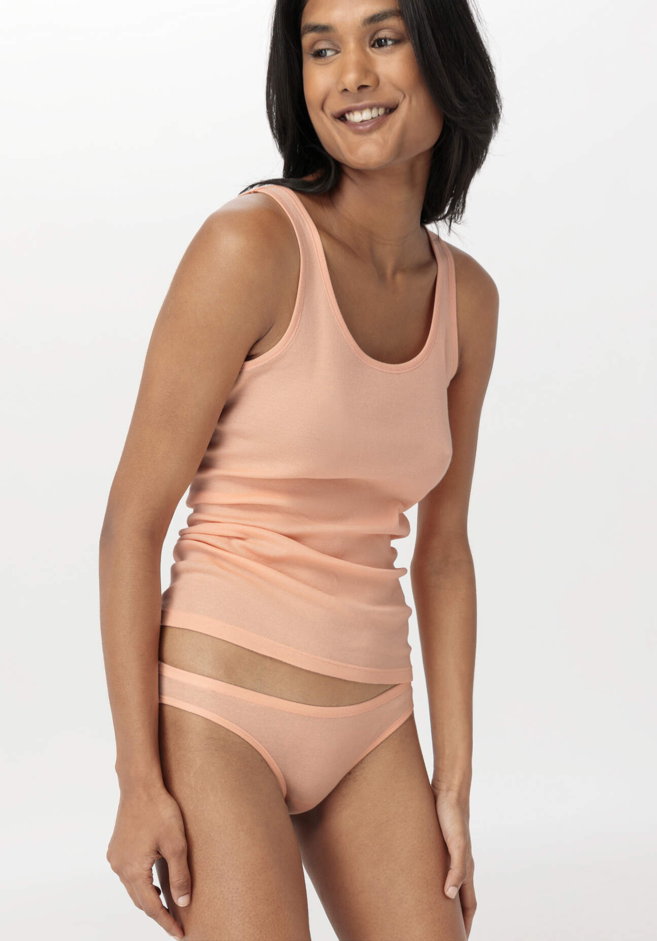 hessnatur Damen Slip Low Cut im PURE NATURE aus Bio-Baumwolle - orange Grösse48