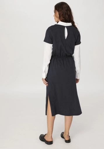 Jersey dress midi regular made of pure organic cotton - 1