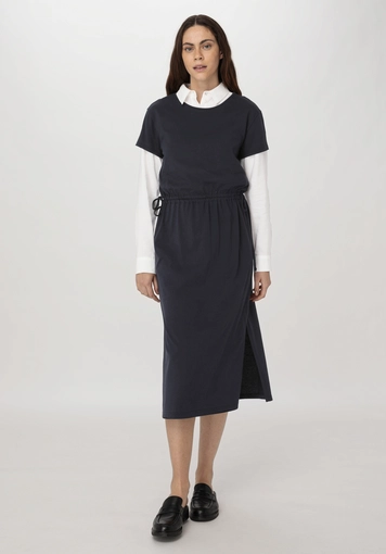 Jersey dress midi regular made of pure organic cotton - 3