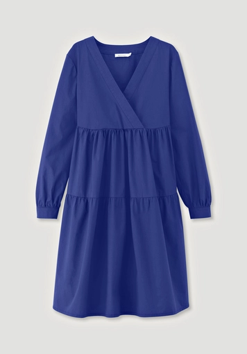 Brushed poplin dress Mini Relaxed made of pure organic cotton - 3