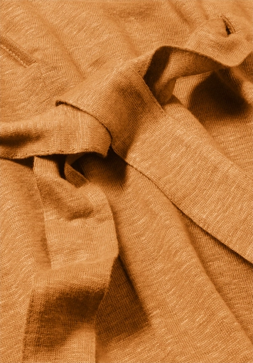 Jersey Kleid Midi Relaxed aus reinem Leinen - 5