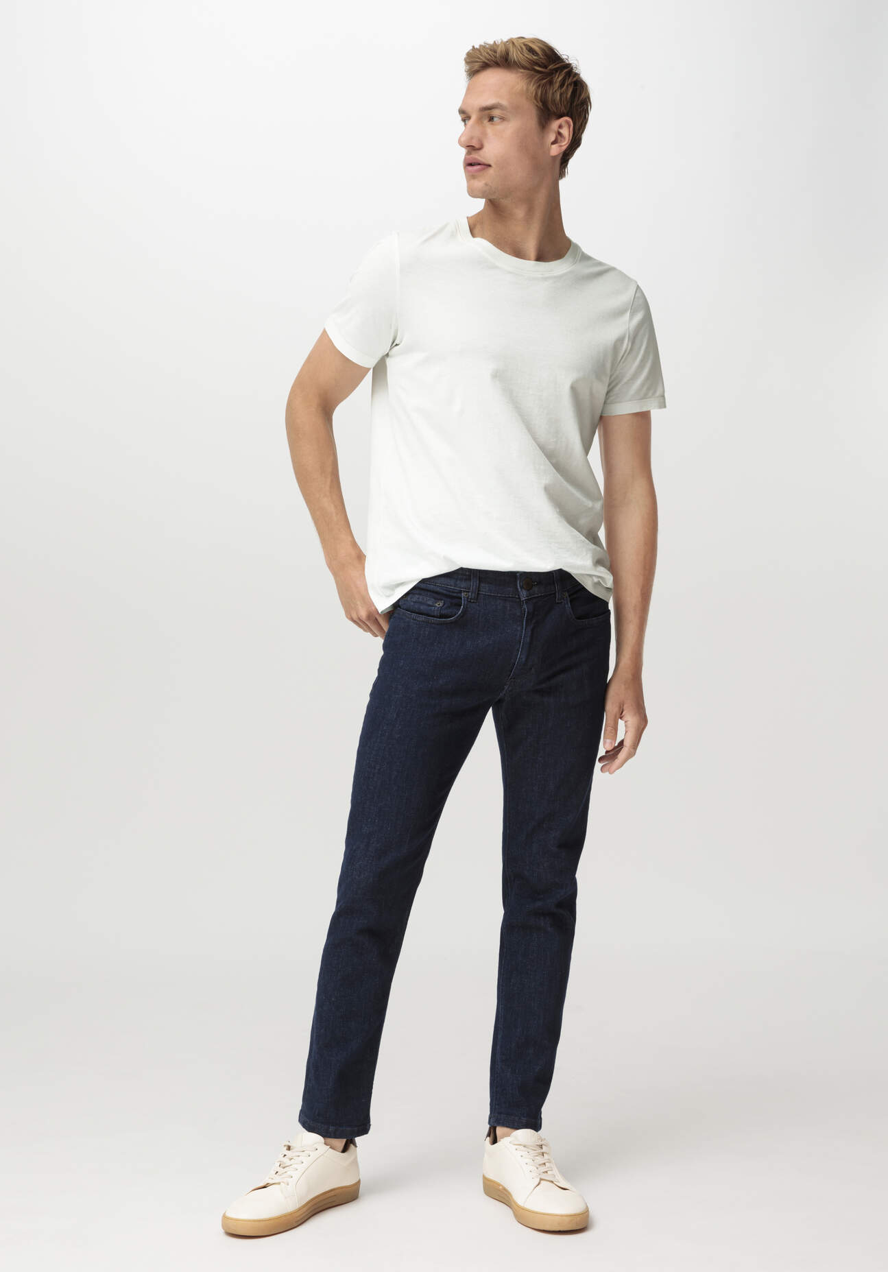 hessnatur Herren Jeans JASPER Slim aus Bio-Denim - blau Grösse36/32