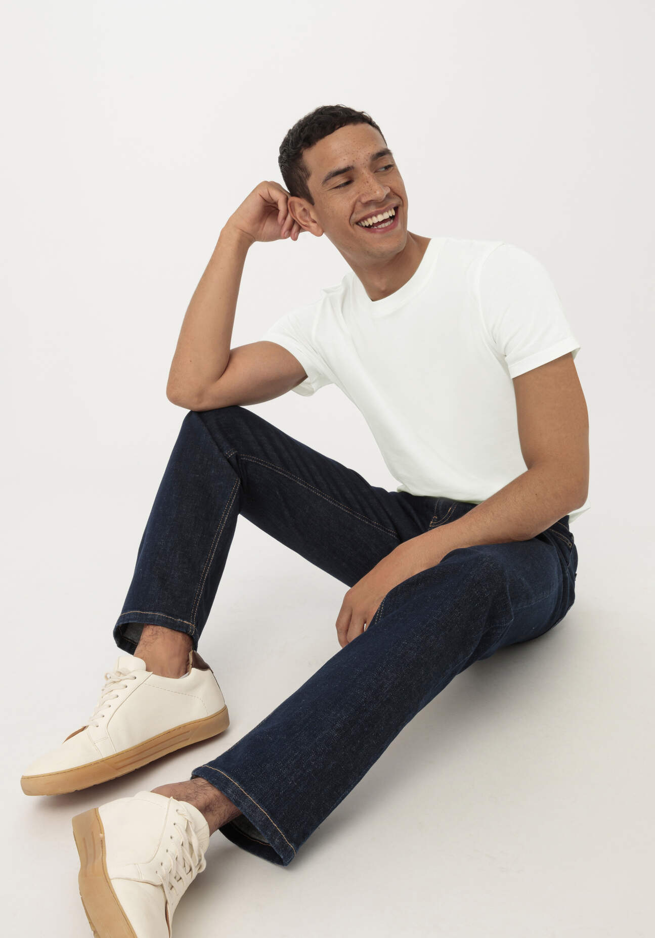 hessnatur Herren Jeans BEN Regular Straight aus Bio-Denim - blau Größe 34/32