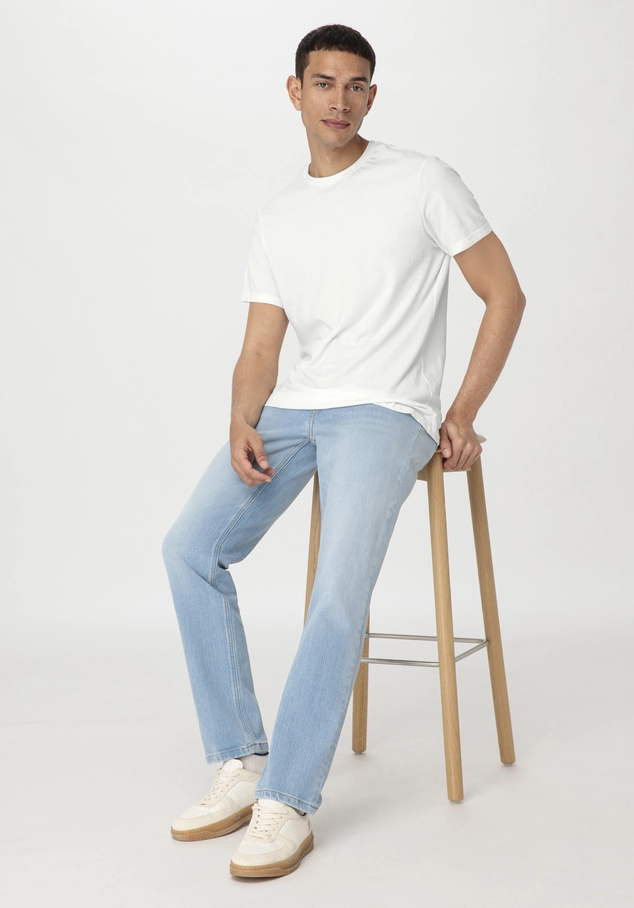 hessnatur, BEN Regular Straight jeans made from organic denim