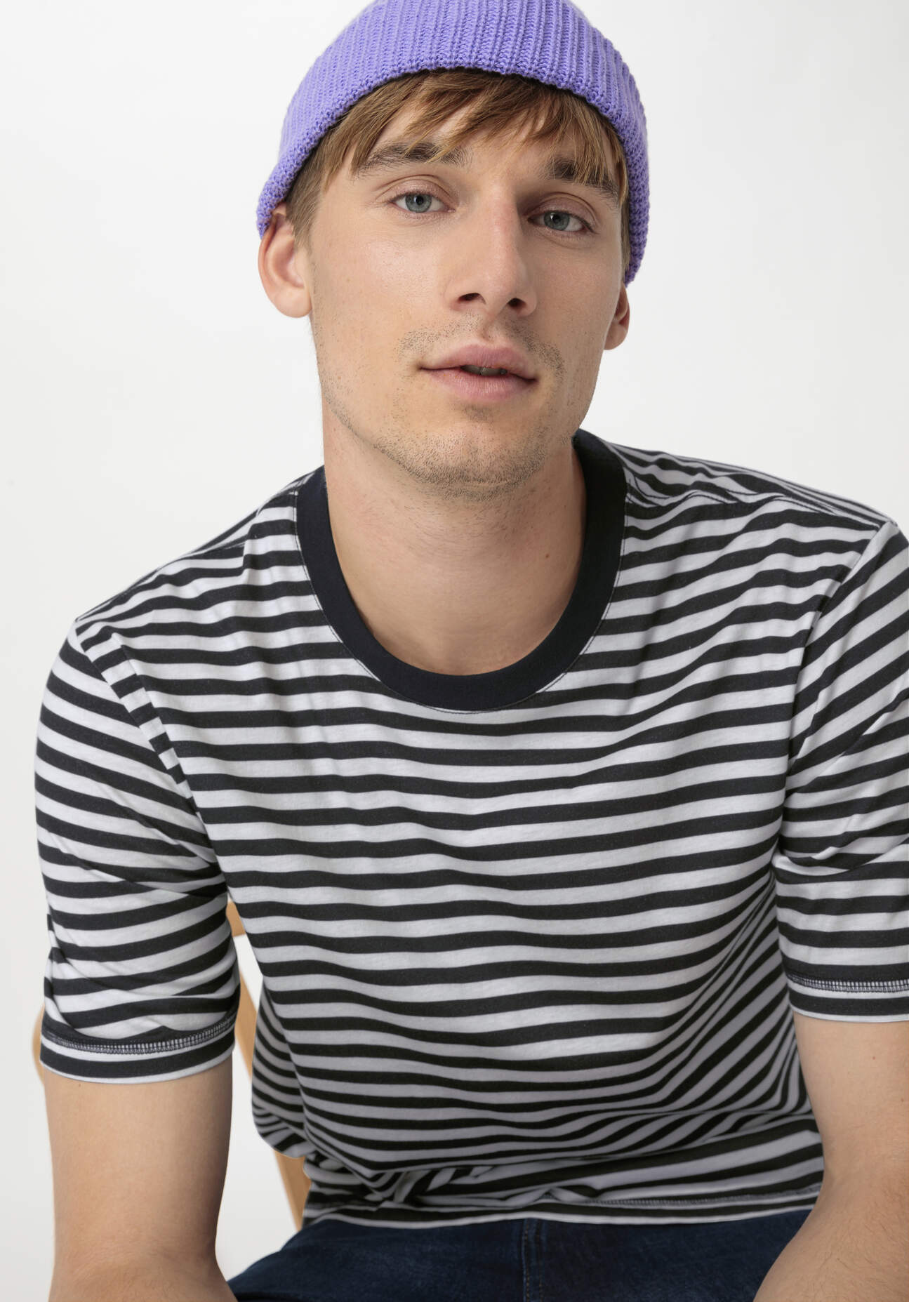 hessnatur Herren Shirt Relaxed aus Bio-Baumwolle - blau GrösseS