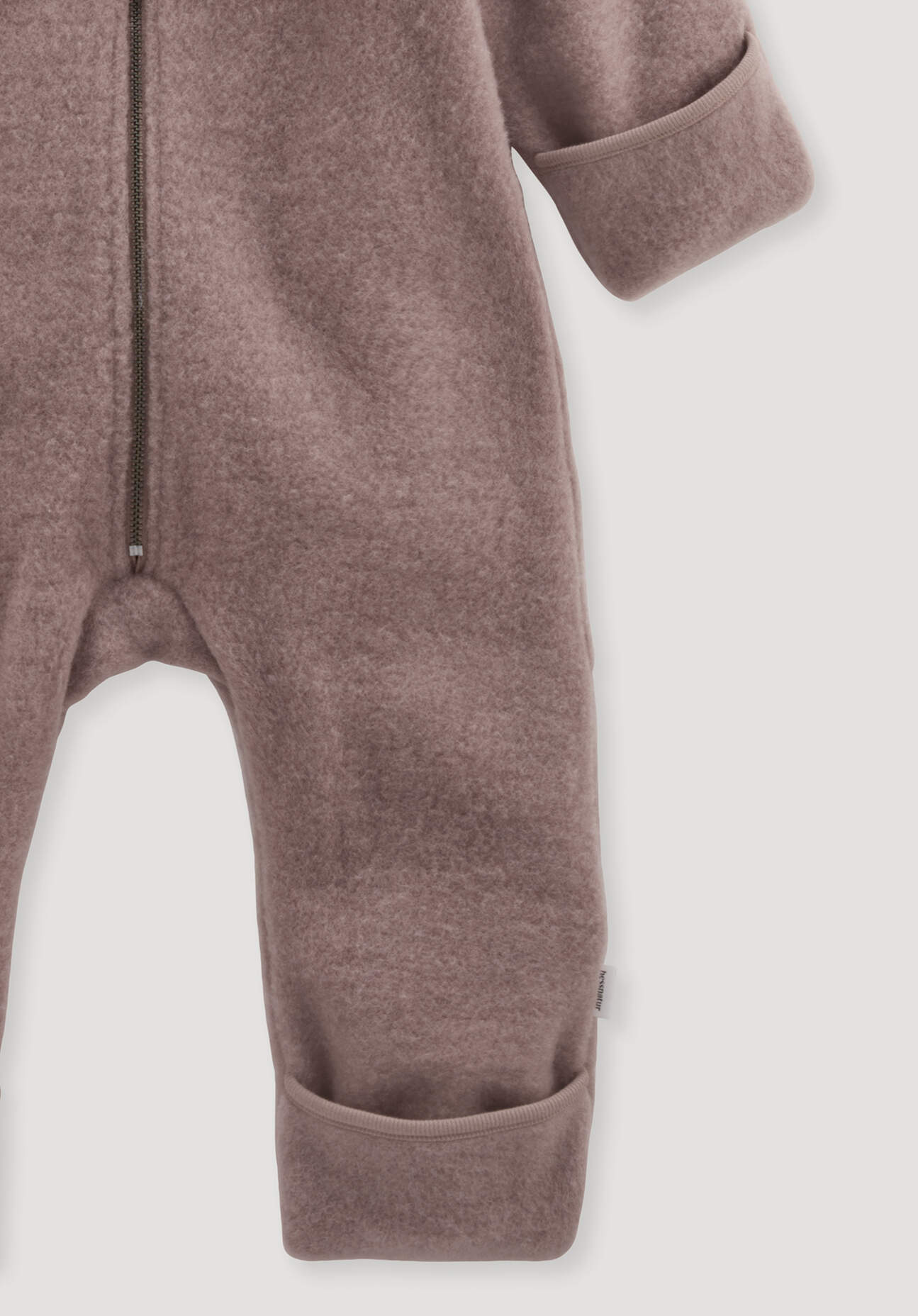 Thumbnail - hessnatur Baby Wollfleece Overall aus Bio-Merinowolle - lila - Größe 74/80