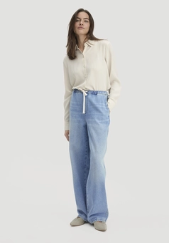Jeans Wide Leg aus reinem Bio-Denim