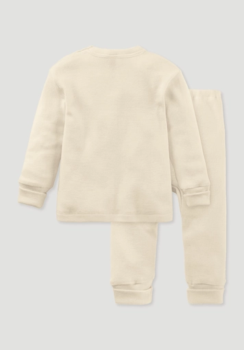 Pyjama aus Bio-Baumwolle mit Bio-Merinowolle und Seide - 2