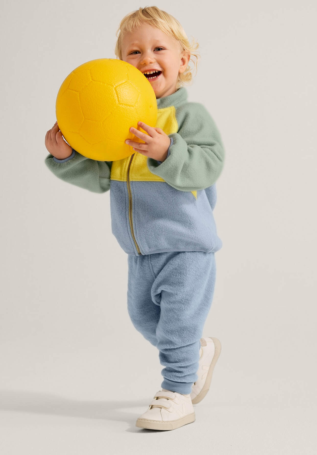 hessnatur Baby Wollfrottee Hose aus Bio-Merinowolle - blau Grösse50/56