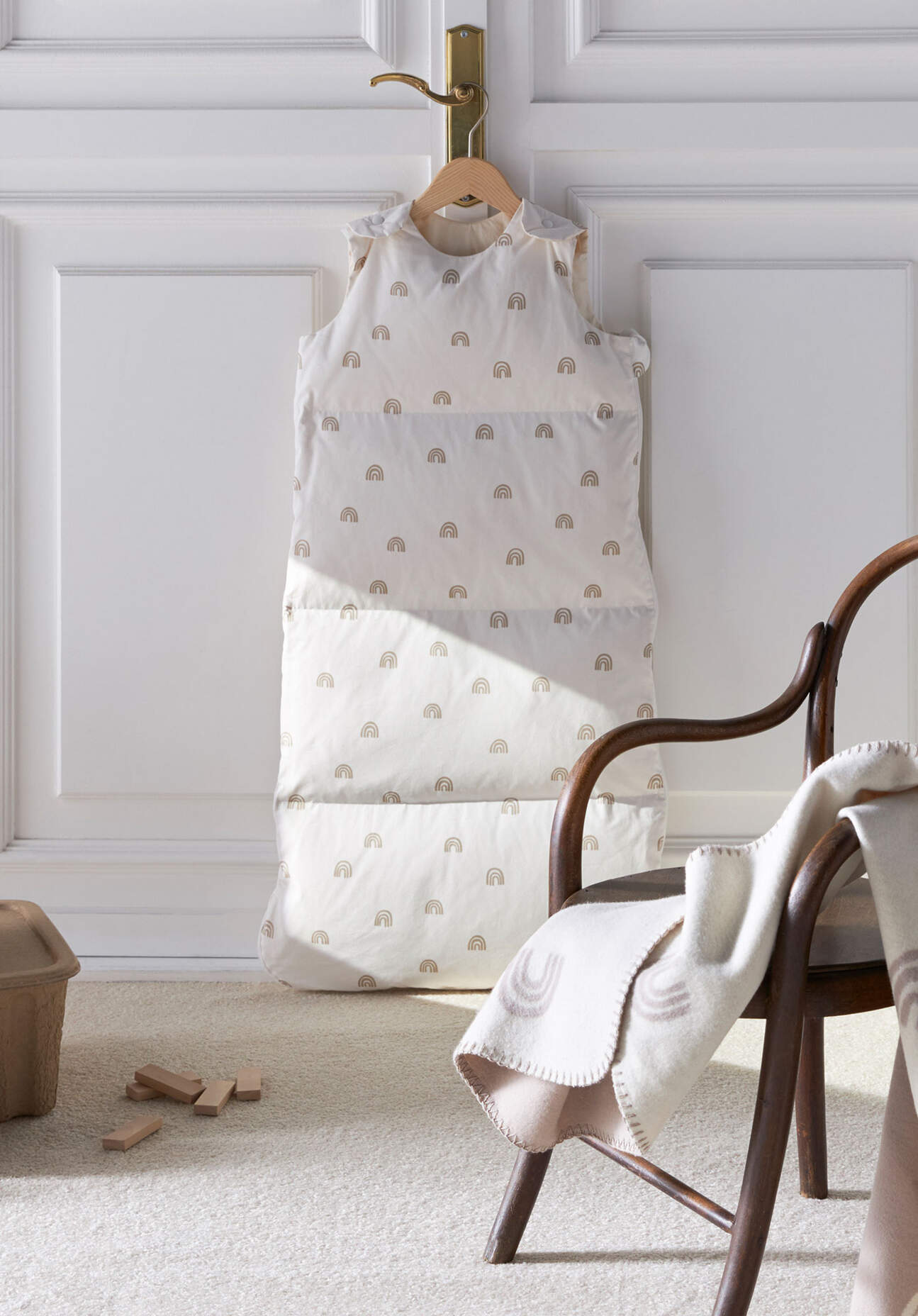 hessnatur Baby Daunen Babyschlafsack mit fairer Daune - natur Größe 70 cm