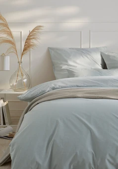 Percale reversible bed linen set PIET made of pure organic cotton