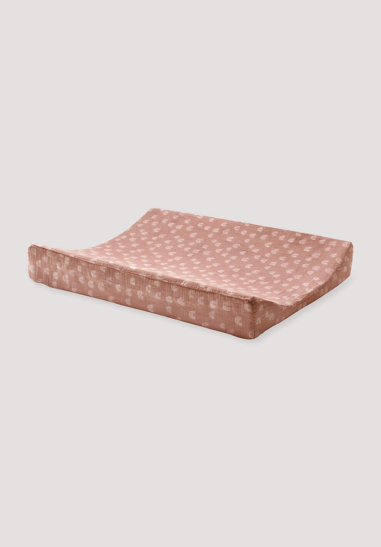 hessnatur Baby Wickelauflage-Bezug aus Bio-Baumwolle - rosa Grösse65x50 cm