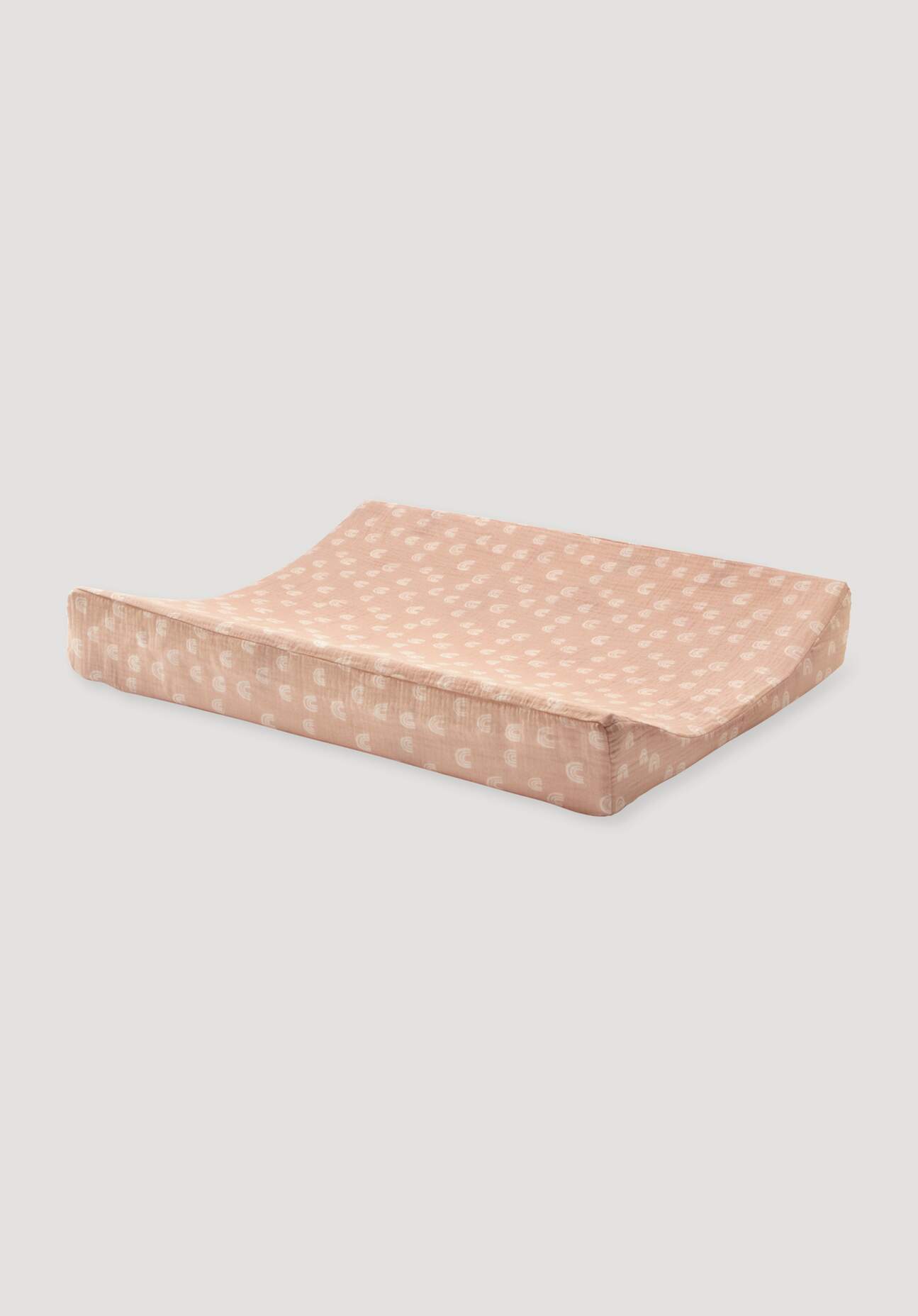 hessnatur Baby Wickelauflage-Bezug aus Bio-Baumwolle - beige Grösse65x50 cm