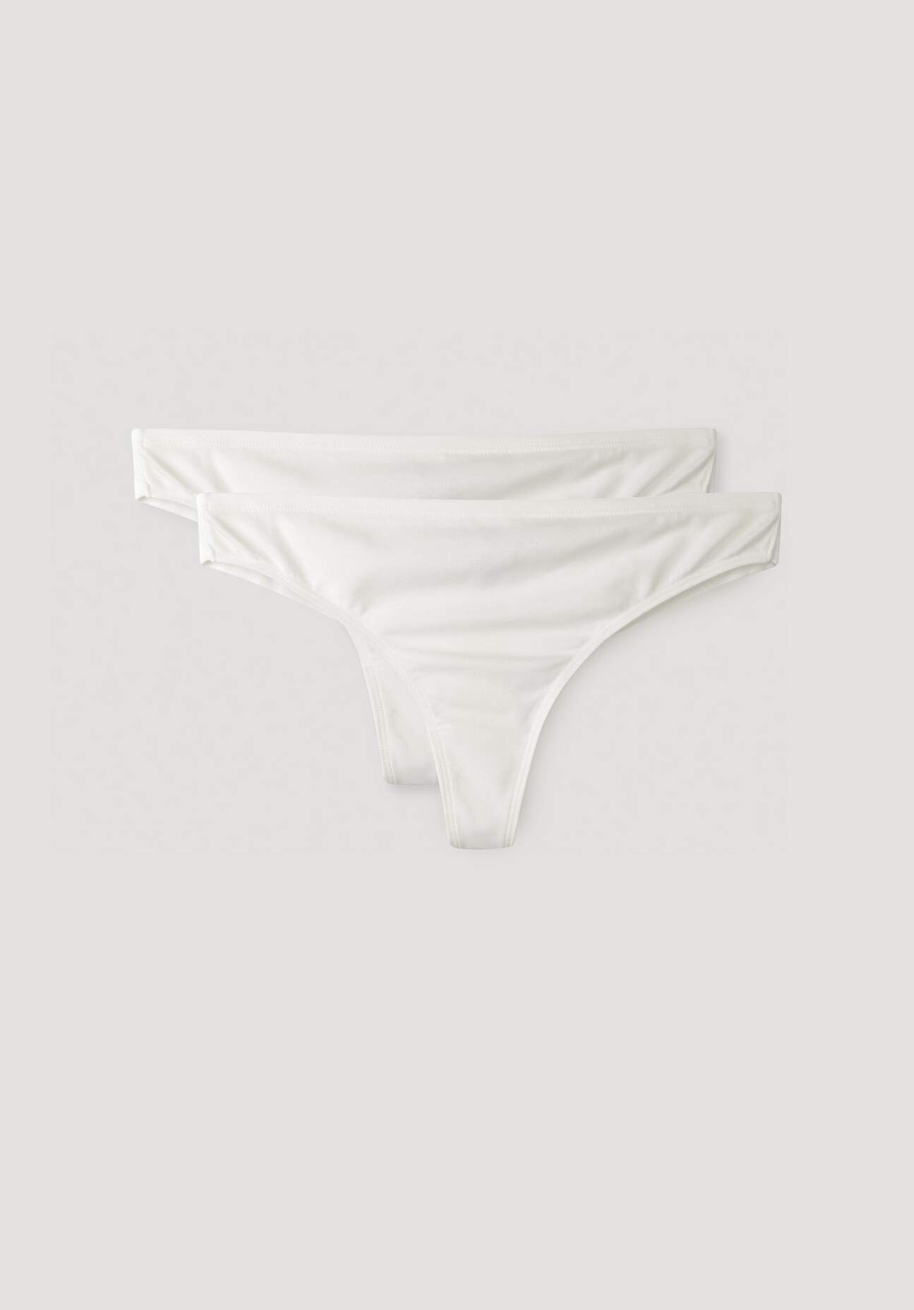 hessnatur Damen Brazilslip regular cut 2er Set aus Bio-Baumwolle mit TENCEL™Modal - weiß Grösse48