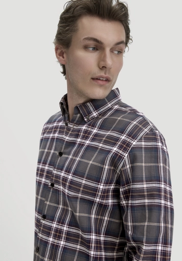 Flanell Karo Hemd Regular aus reiner Bio-Baumwolle - 3