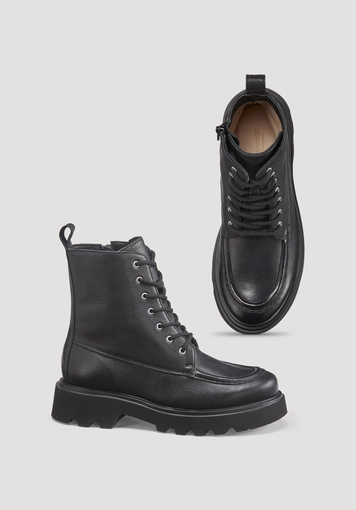 Schnürboots aus chromfrei gegerbtem Leder - 0