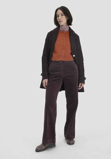 Wide-leg relaxed corduroy trousers made from organic cotton - 3