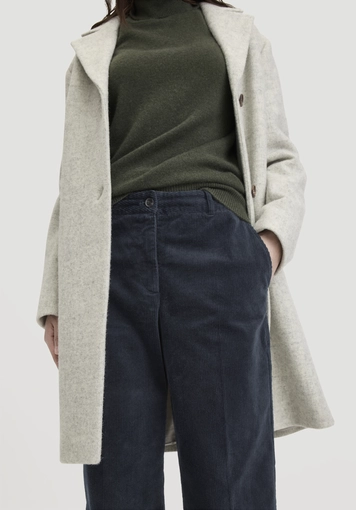 Wide-leg relaxed corduroy trousers made from organic cotton - 2