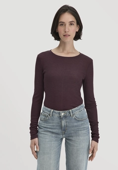 Rib Shirt Slim made from organic merino wool and TENCEL™ Lyocell