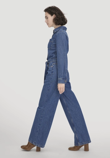 Jeans Overall Wide Leg aus Bio-Baumwolle mit TENCEL™ Lyocell - 4