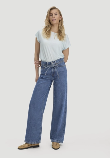 ALVA Wide Leg Soft Jeans made from organic cotton with TENCEL™ Lyocell - 0