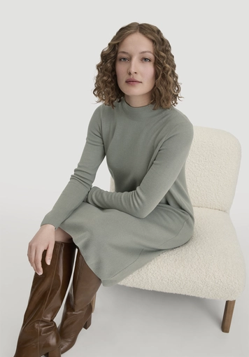 Relaxed knit dress made from TENCEL™ Lyocell with organic cotton - 3
