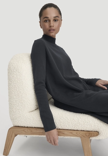 Relaxed knit dress made from TENCEL™ Lyocell with organic cotton - 3
