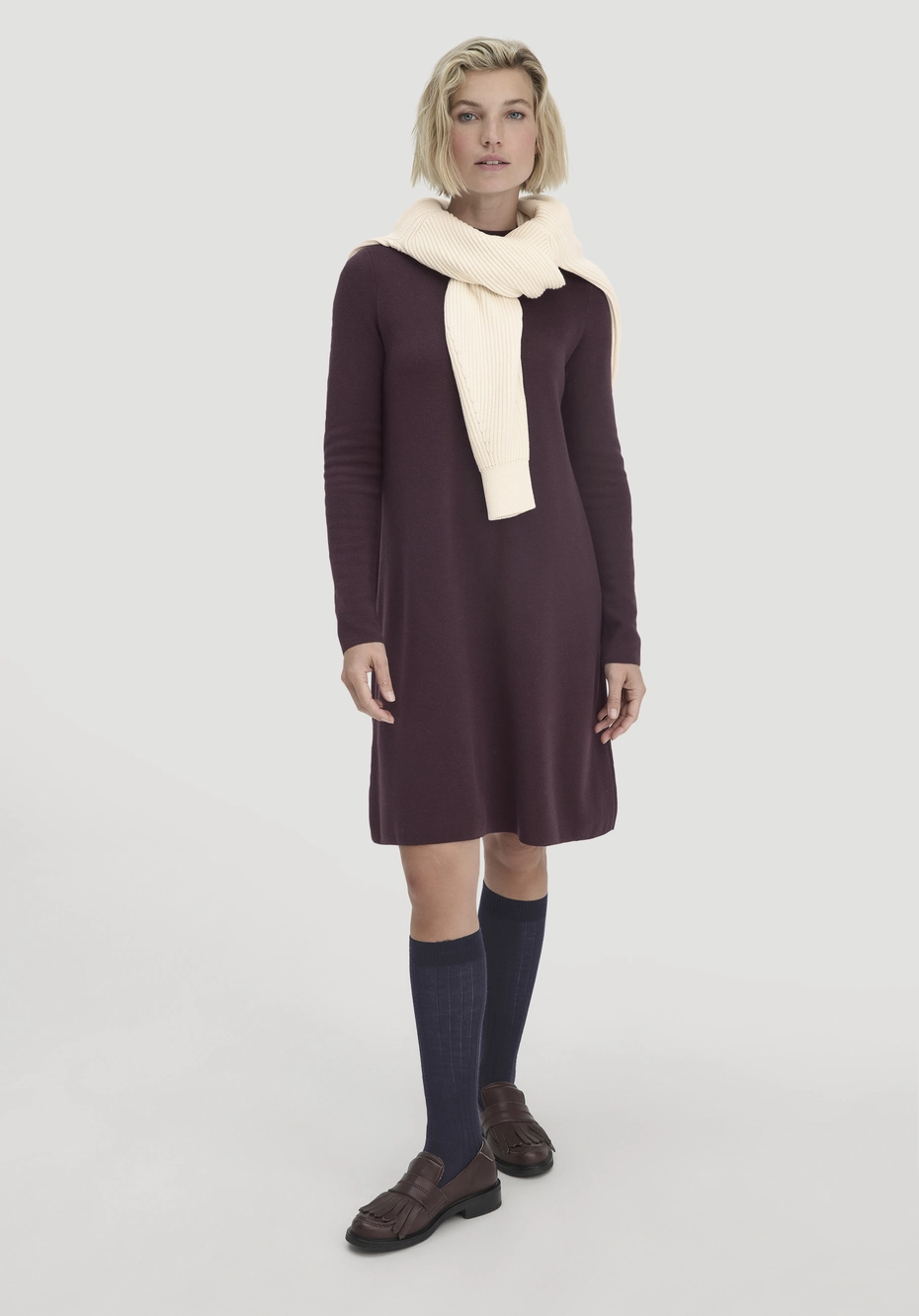 Strick Kleid Relaxed aus TENCEL™ Lyocell mit Bio-Baumwolle 57058