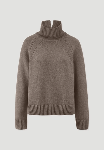 Relaxed knit sweater made from organic merino wool with organic cotton - 4