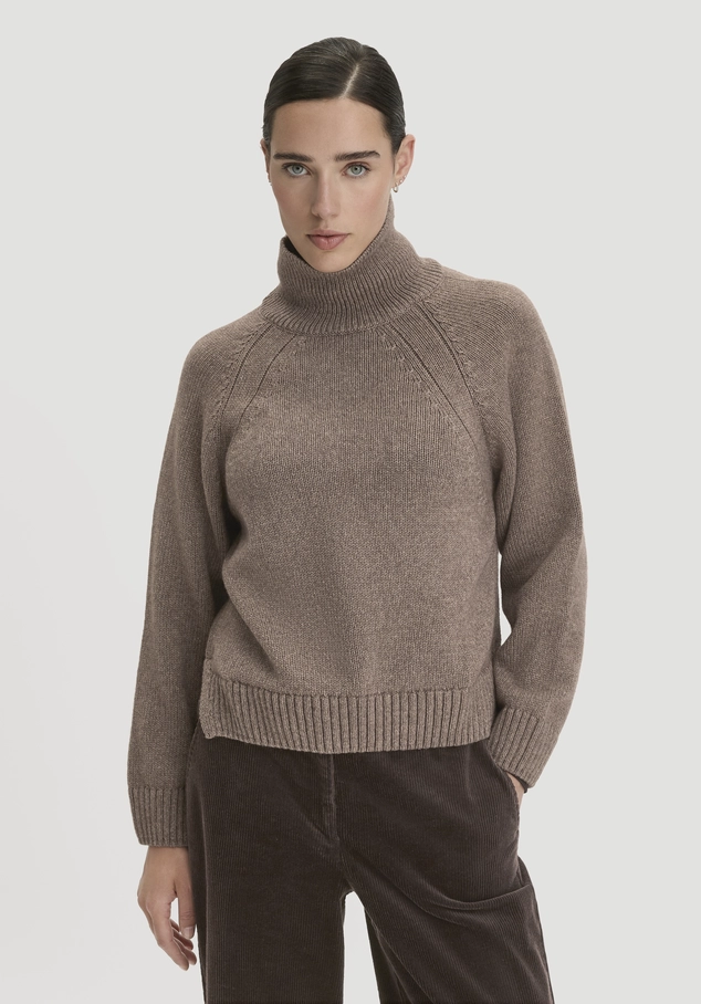 Strick Pullover Relaxed aus Bio-Merinowolle mit Bio-Baumwolle