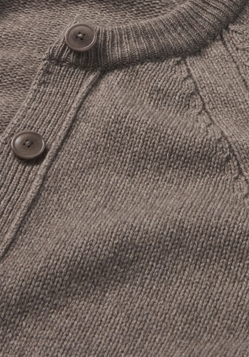 Relaxed Cropped Knit Jacket made from organic merino wool with organic cotton - 5