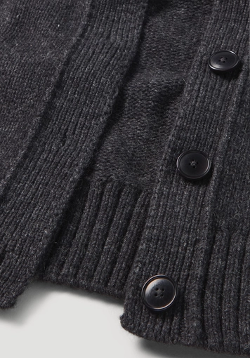 Strick Jacke Relaxed Cropped aus Bio-Merinowolle mit Bio-Baumwolle - 5